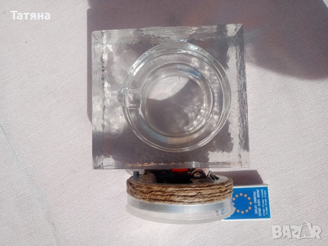 Настолен стъклен часовник, снимка 2 - Други - 51633217