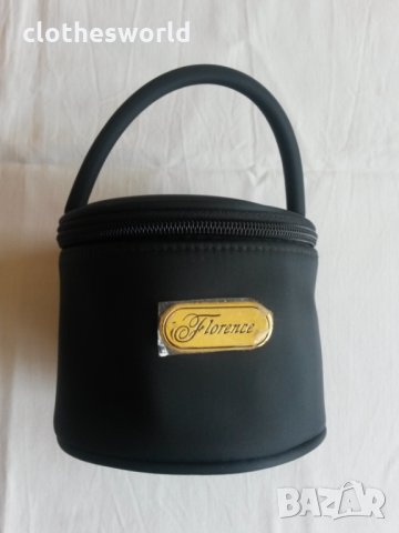 Дамска чанта за бижута и гримове с цилиндрична форма Florence, снимка 4 - Чанти - 28480273