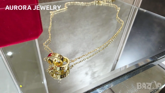 CARTIER Love Rose Gold 10 Diamonds Small Model Гривна с Отверка