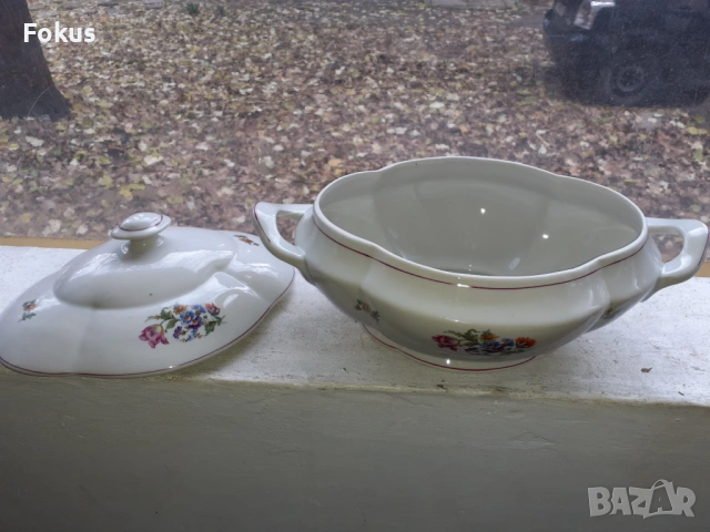 Невероятен голям супник български порцелан, снимка 3 - Антикварни и старинни предмети - 53405963