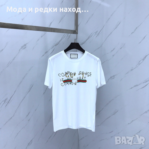 Мъжка тениска G * c c i The Future XL Бяла White GG, снимка 4 - Тениски - 36562324