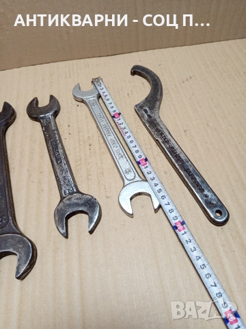 Комплект Соц Стари Големи Гаечни Ключове. , снимка 16 - Антикварни и старинни предмети - 52696551
