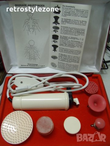 № 5717 стар уред - масажьор - Maspo   - с кутия   - комплект с накрайници  - електрически  - работещ, снимка 2 - Други ценни предмети - 34567650