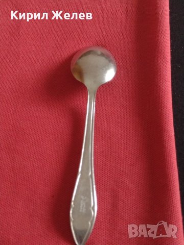 Стара лъжичка за кафе чай от соца с печат В.Търново сърп и чук за КОЛЕКЦИЯ 42800, снимка 4 - Други ценни предмети - 43816683