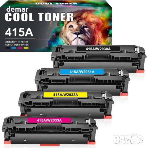 Cool Toner за HP 415A 415X, W2030A W2031A W2032A W2033A (4 броя), снимка 1 - Консумативи за принтери - 43939736