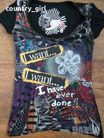 desigual - страхотна дамска тениска , снимка 2 - Тениски - 28924631