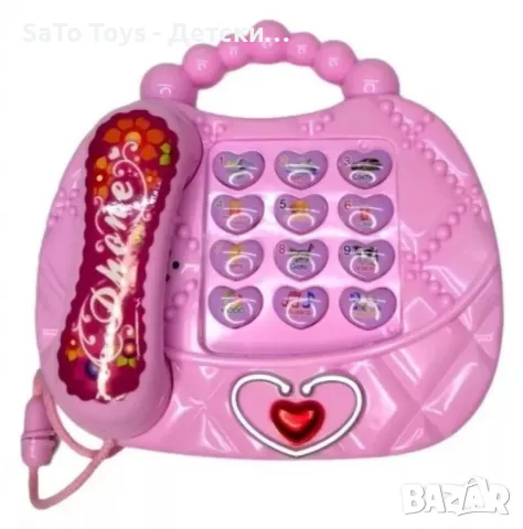 Музикална интерактивна дидактическа телефон-чанта със светлинен и звуков ефект, снимка 3 - Образователни игри - 50019526