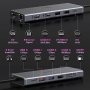 Нов Мултипортов USB-C Докинг Станция 14-в-1 Двоен Монитор 4K, снимка 7