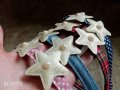 Коледна диадема Диадема със златни звездички Ръчно Изработени диадеми, снимка 3