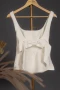 Бял топ с панделка на гърба – модел “Bella”, снимка 1