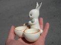 СТАР ПОРЦЕЛАН GOEBEL ЗАЙЧЕ ПОСТАВКА ЗА ЯЙЦА, снимка 4