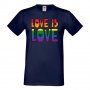 Мъжка тениска Love is Love 1 multicolor Прайд,Празник.Повод,Изненада, снимка 7