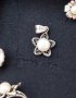Сребърен комплект с перли / Сребърни обеци, висулка и пръстен / проба 925 , снимка 7