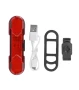 LED задна светлина за велосипед, USB акумулаторна, водоустойчива, бърз монтаж, снимка 1