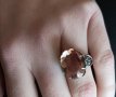 Руски сребърен пръстен с опушен кварц , снимка 7