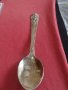 Голяма стара цинкова лъжица с маркировка ITALI красива орнаментика за КОЛЕКЦИЯ 42106, снимка 7