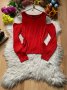 Червена блуза Зара, снимка 1 - Блузи с дълъг ръкав и пуловери - 43005278