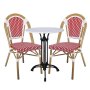 Стол трапезен PARIS Chair Alu Walnut/Wicker , снимка 10