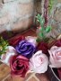 Сапунени рози от пластичен сапун , снимка 3