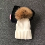 Зимна дамска шапка с естествен пух, снимка 3