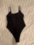  Уникален черен цял бански с блестящи презрамки, снимка 7