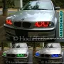 Ангелски очи многоцветни RGB LED Фарове Angel Eyes DRL за кола пръстени 4x131 mm за BMW, снимка 4