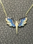 Златно колие феникс  14 карата 585 zlatni gold Fenix, снимка 1