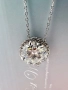 Сребърно колие с мойсанит (Диамант) 5 карата, снимка 7