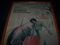 Стар испански плакат за корида от 1985г. подписан, снимка 2