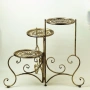 Метална поставка за 3 саксии, снимка 2