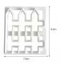 Ограда пластмасов резец за тесто бисквитки фондан украса декорация торта, снимка 3