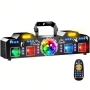 Диско и парти светлини с DMX512, стробоскоп, UV светлина и диско топка - DJ светлини, снимка 1