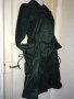 Френски нов бутиков шлифер тренч L Clara Couture зелен черно райе, снимка 9