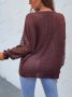 Дамски едноцветен шикозен пуловер с отворени шевове, 2цвята - 023, снимка 15