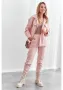 Дамски спортно-елегантен комплект в цвят пудра FI694 FASARDI, снимка 1