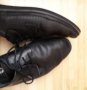 Мъжки летни черни обувки на дупки с връзки, снимка 2