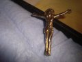 СТАРО СРЕБРИСТО МЕТАЛНО РАЗПЯТИЕ за КРЪСТ 19473, снимка 4
