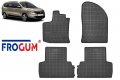 Гумени стелки Frogum за Dacia Lodgy след 2012 година, 4 части черни, снимка 1
