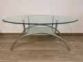 Стъклена овална маса , снимка 2