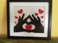 Подарък за осми март. Ръчно изработена картина- гоблен , снимка 3