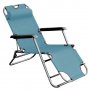 Сгъваем шезлонг/функционален стол за плаж, градина, къмпинг, риболов, снимка 3