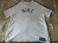 Nike Найк памучна маркова оригинална  тениска с лого отпред размер ХХЛ, снимка 1 - Спортна екипировка - 34657018
