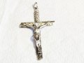 сребърен кръст разпятие Христово Исус Христос и сребърен синджир сребро, снимка 6