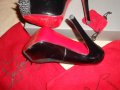 Christian Louboutin Asteroid 140 suede and patent-leather pumps, снимка 12