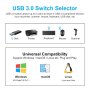 VEDINDUST USB 3.0 превключвател за 2 компютъра споделяне на 4 USB 3.0 устройства, снимка 6