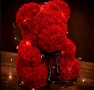 Плюшено мече с LED рози - подарък за мама, момиче, баба - комплект вечни рози 25 см, снимка 13