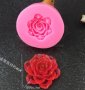 Многолистна роза роза силиконов молд форма декорация торта фондан шоколад свещ гипс сапун калъп, снимка 1 - Форми - 35459637