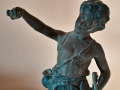 Стара авторска бронзова фигура,статуетка, снимка 7