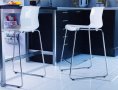 Стилен бар стол Ikea GLENN бял/хром НОВИ-Цена до изчепване, снимка 8