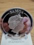 Юбилейна колекционерска сребърна монета Samoa 2019 3oz .9999, снимка 4